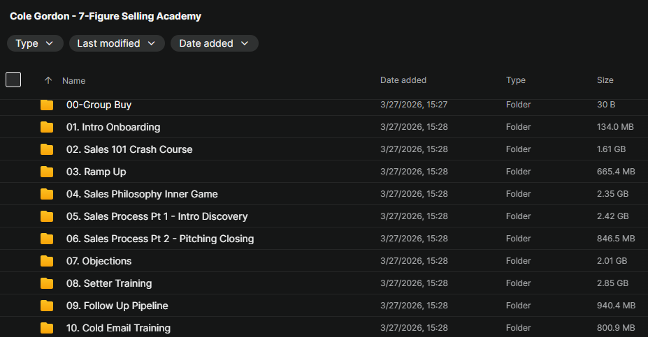 Cole Gordon – 7-Figure Selling Academy Download