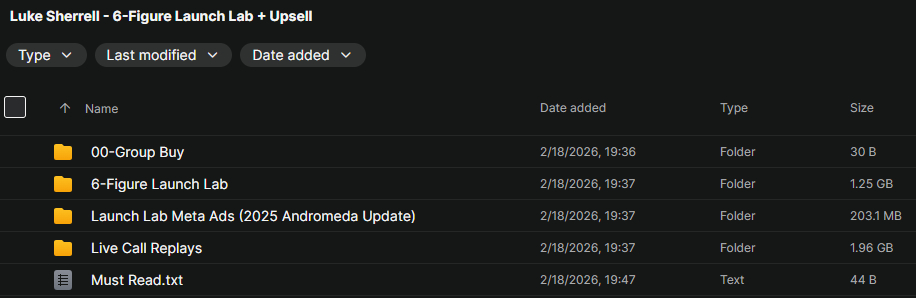 Luke Sherrell – 6-Figure Launch Lab + Upsell Download