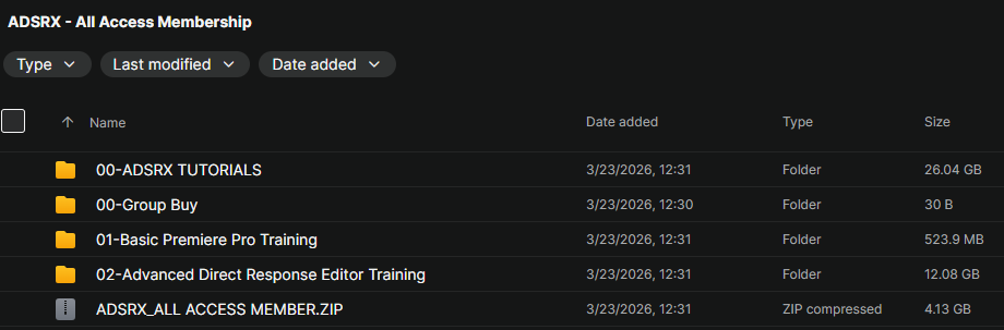 ADSRX - All Access Membership