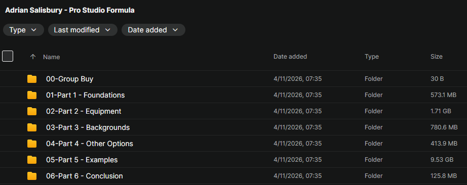 Adrian Salisbury - Pro Studio Formula