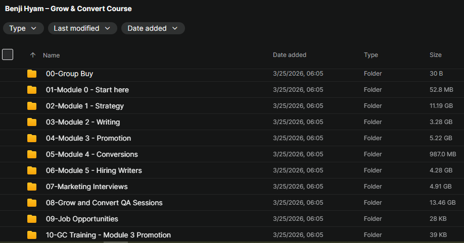 Benji Hyam – Grow & Convert Course Download