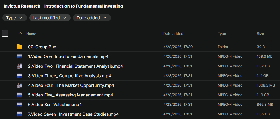 Invictus Research - Introduction to Fundamental Investing