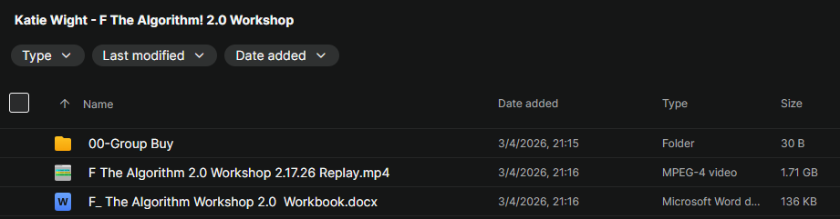 Katie Wight - F The Algorithm! 2.0 Workshop