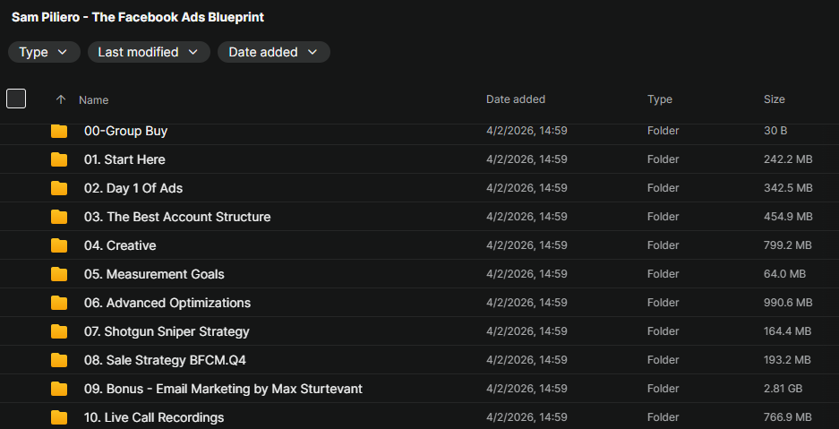 Sam Piliero – The Facebook Ads Blueprint Download