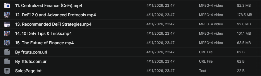 TechSeries - Defi Pro Course