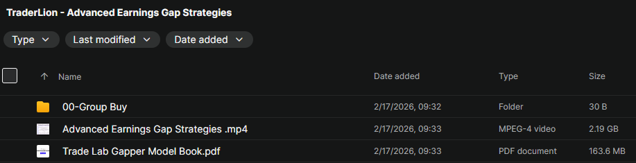 TraderLion - Advanced Earnings Gap Strategies