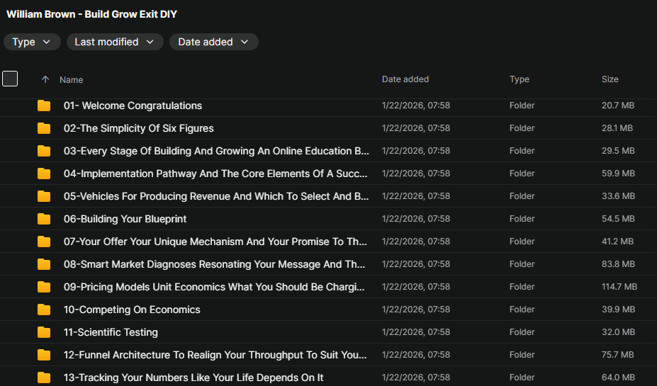 William Brown - Build Grow Exit DIY