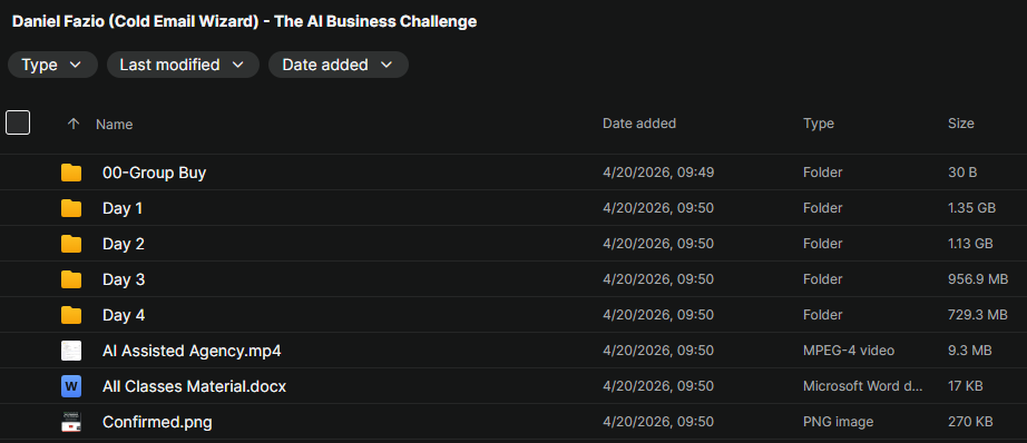 Daniel Fazio (Cold Email Wizard) - The AI Business Challenge