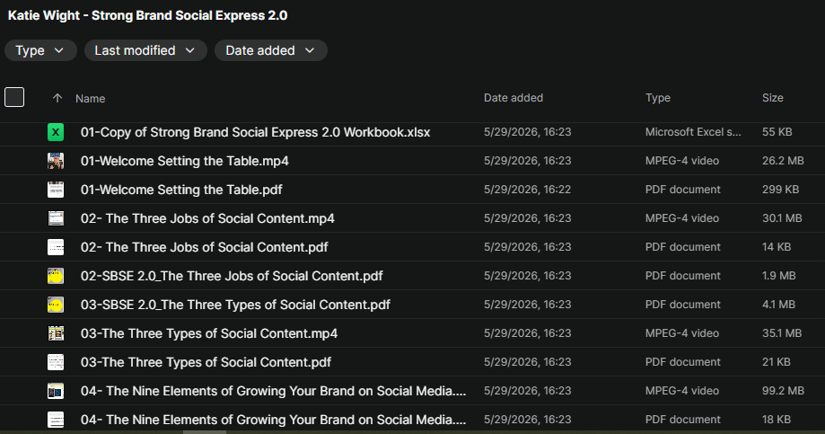 Katie Wight - Strong Brand Social Express 2.0