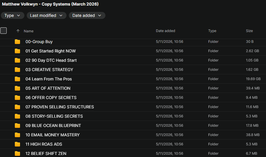 Matthew Volkwyn - Copy Systems (March 2026)