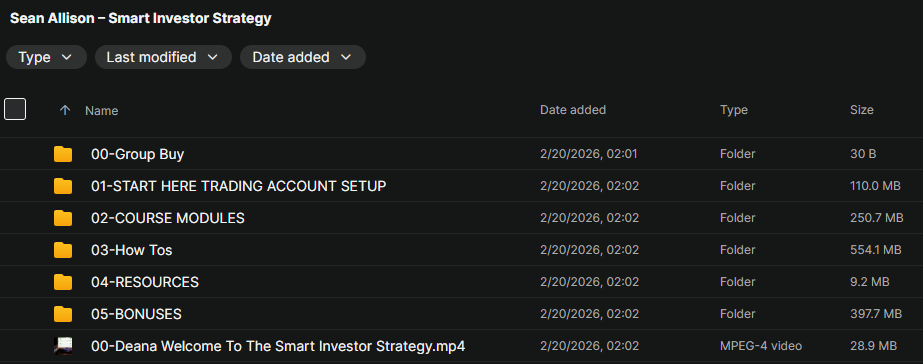 Sean Allison – Smart Investor Strategy