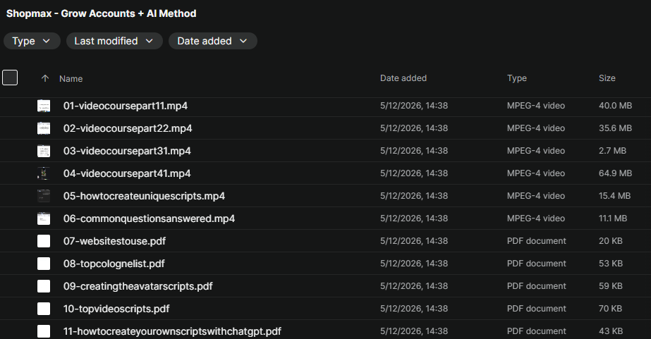 Shopmax - Grow Accounts + AI Method