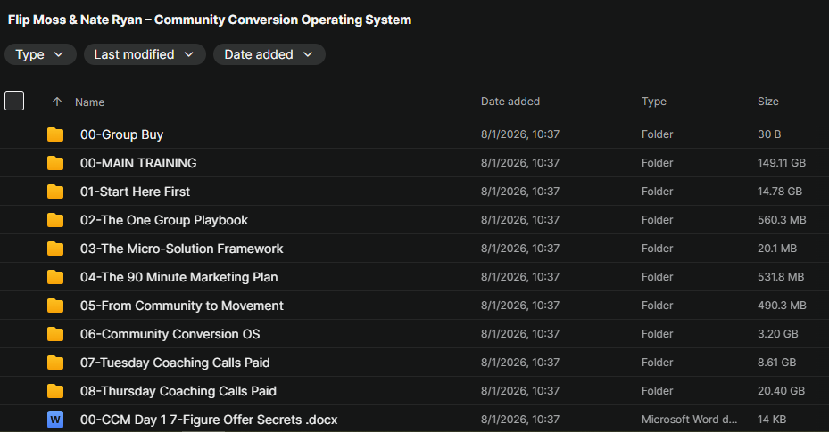 Flip Moss & Nate Ryan – Community Conversion Operating System Download